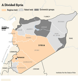 Territorial division in Syria